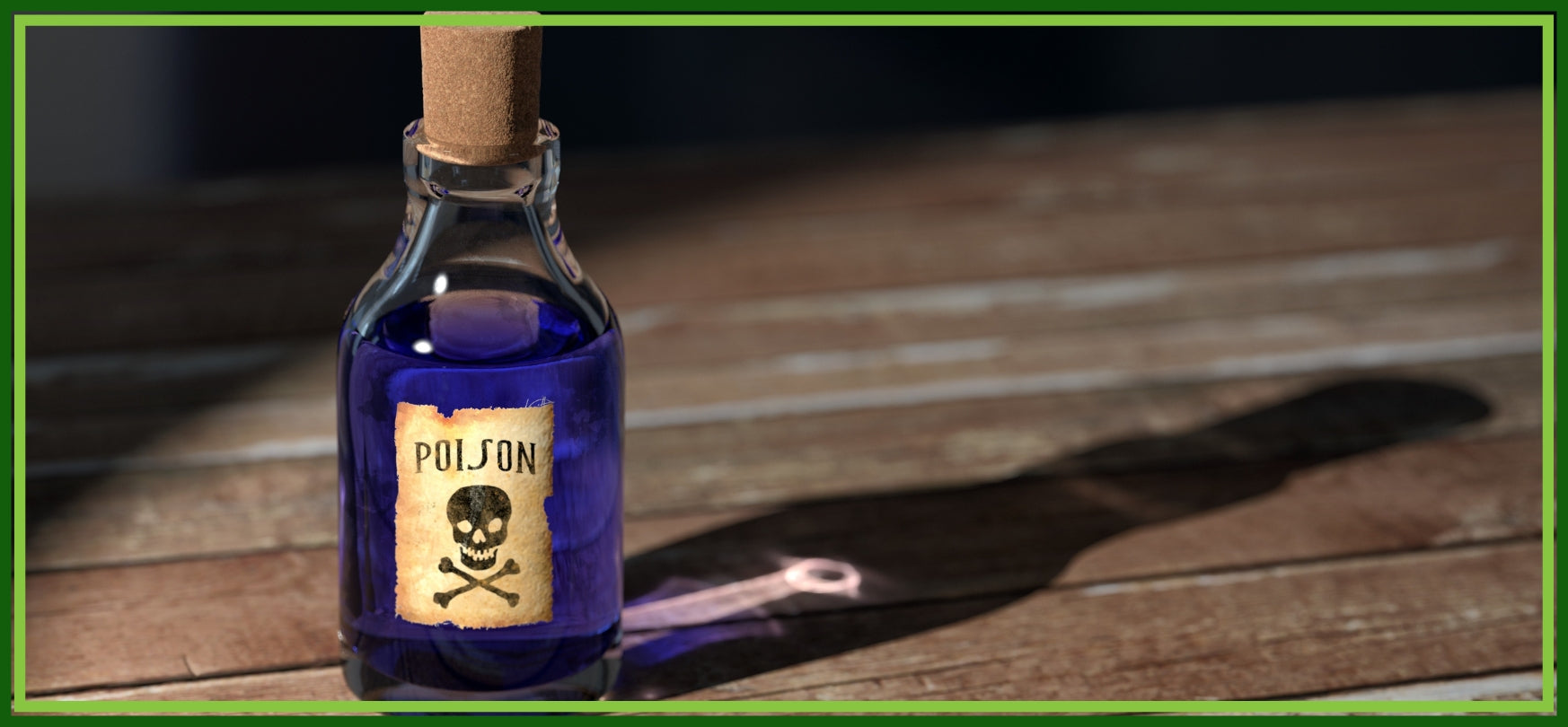 poison bottle represents aqua tofana - banner image