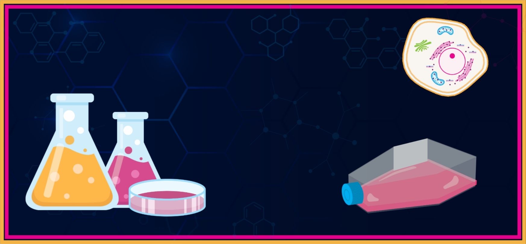 flasks petri dish and cell - thumbnail image