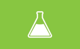 flask icon tile - green