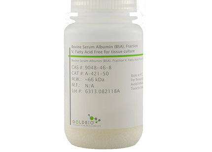 Bovine Serum Albumin (BSA), Fraction V, Fatty Acid Free for tissue culture