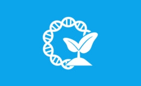 Agrobacterium plasmid icon tile - blue