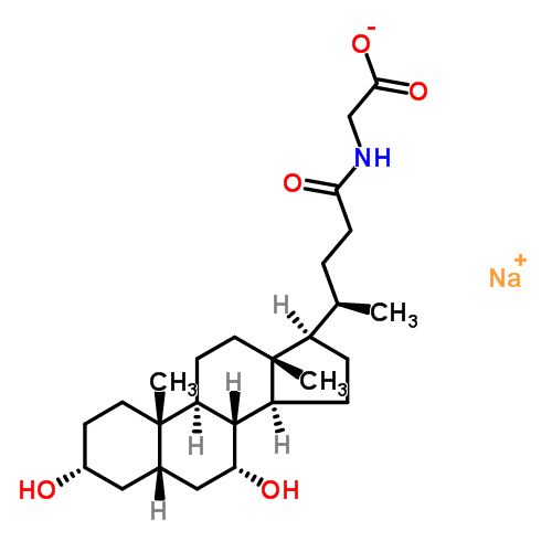 Glycochenodeoxycholic acid, sodium salt