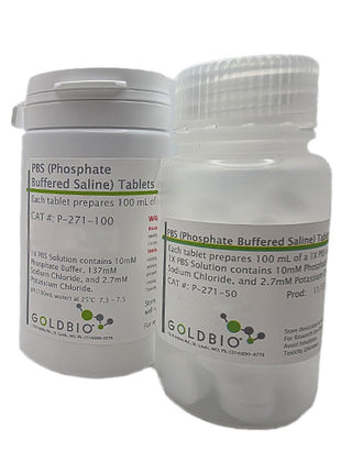 100  tablets and 50 tablets - PBS tablet bottle