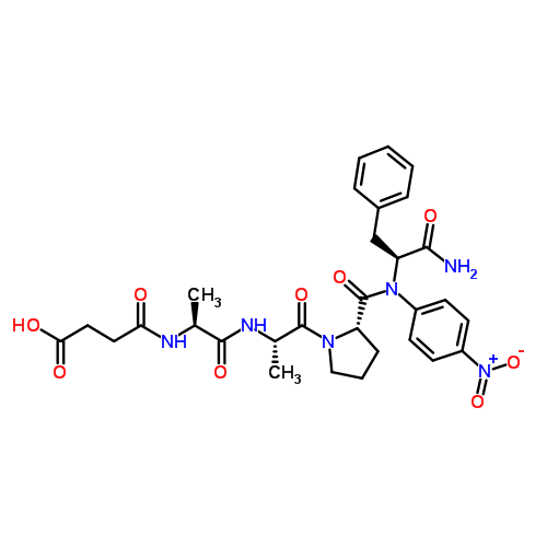 N-Succinyl-L-alanyl-L-alanyl-L-prolyl-L-phenylalanine 4-nitroanilide