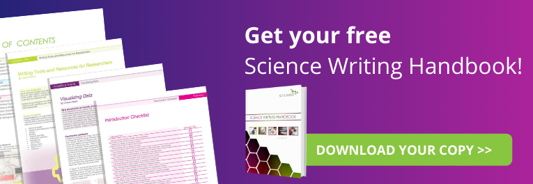 Science writing handbook banner image